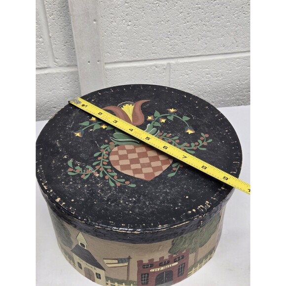 Stacked Shaker Boxes 3 Hand Painted Cottagecore Farm Homestead - Picture 7 of 16